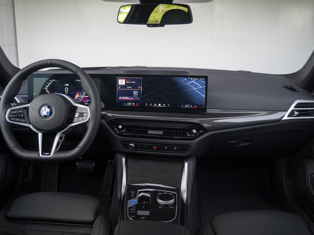 BMW i4 xDrive40 High Executive | M Sportpakket | Glazen schu, Auto's, BMW, Stof, 510 min, Zwart, Zwart