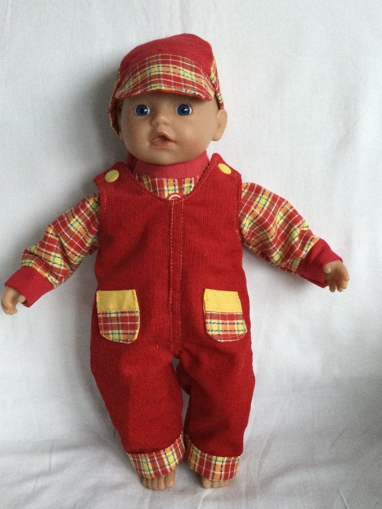 Poppenkleren voor 34cm babypop jongen, Ophalen of Verzenden, Nieuw, Babypop
