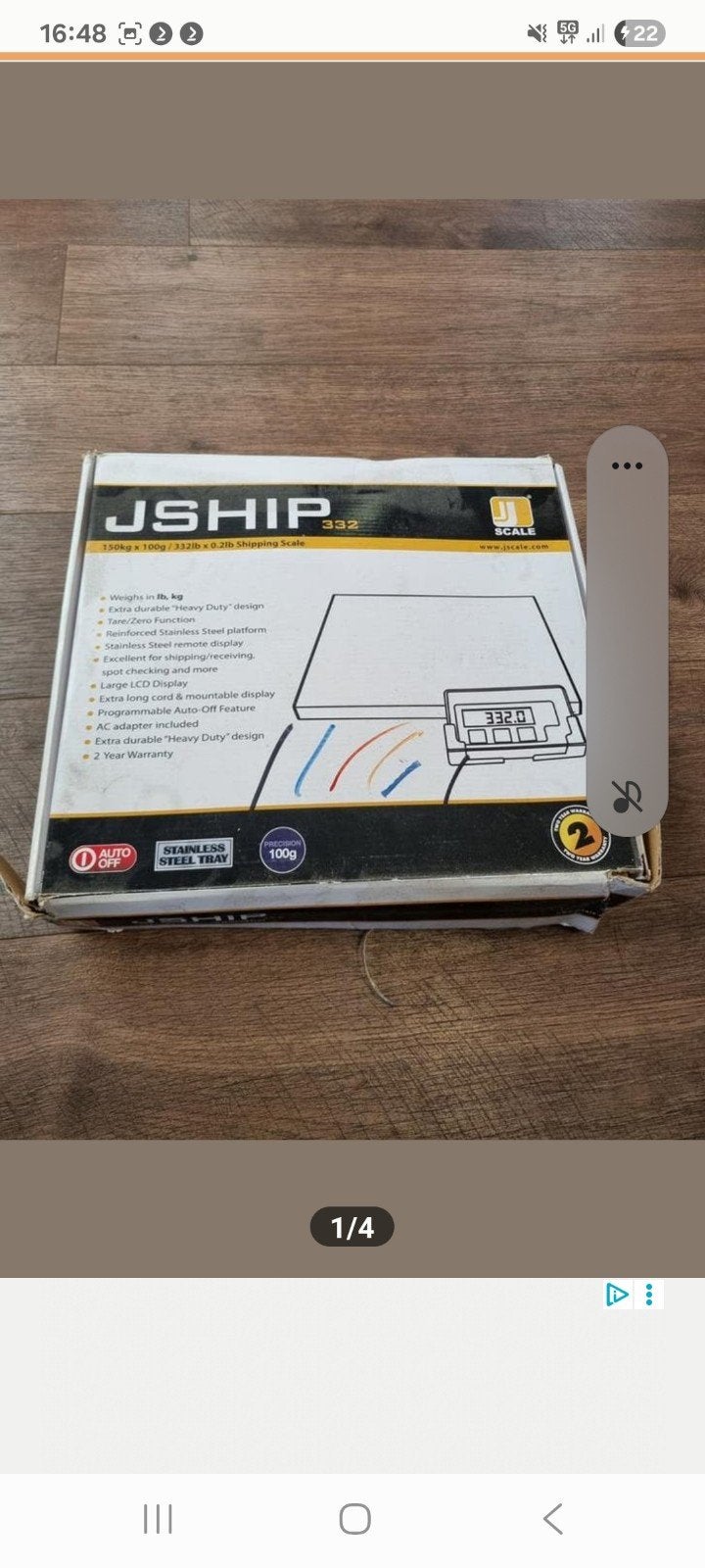 JSHIP Weegschaal 150kg/100g - Nieuw in doos, Ophalen of Verzenden, Nieuw