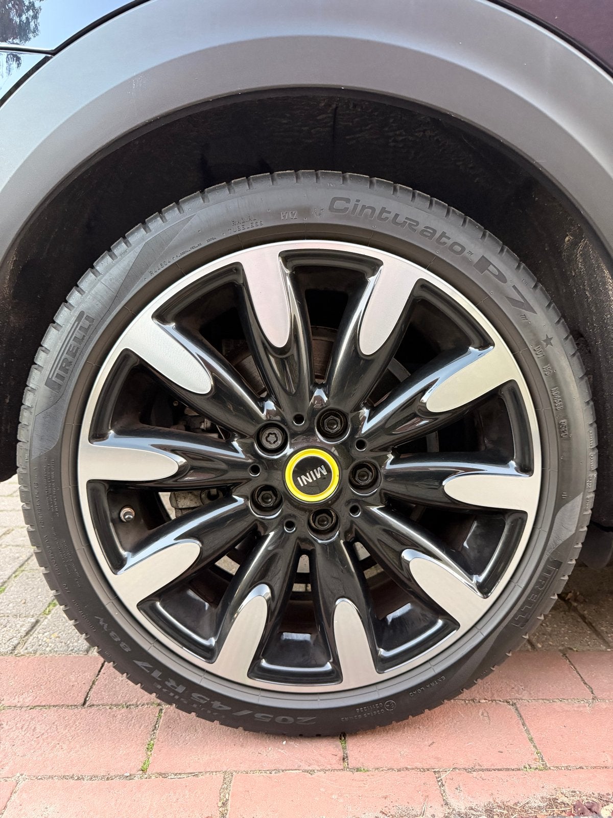 Mini Cooper 17 inch Yours velgen met zomerbanden, Ophalen, Gebruikt, Banden en Velgen, 17 inch