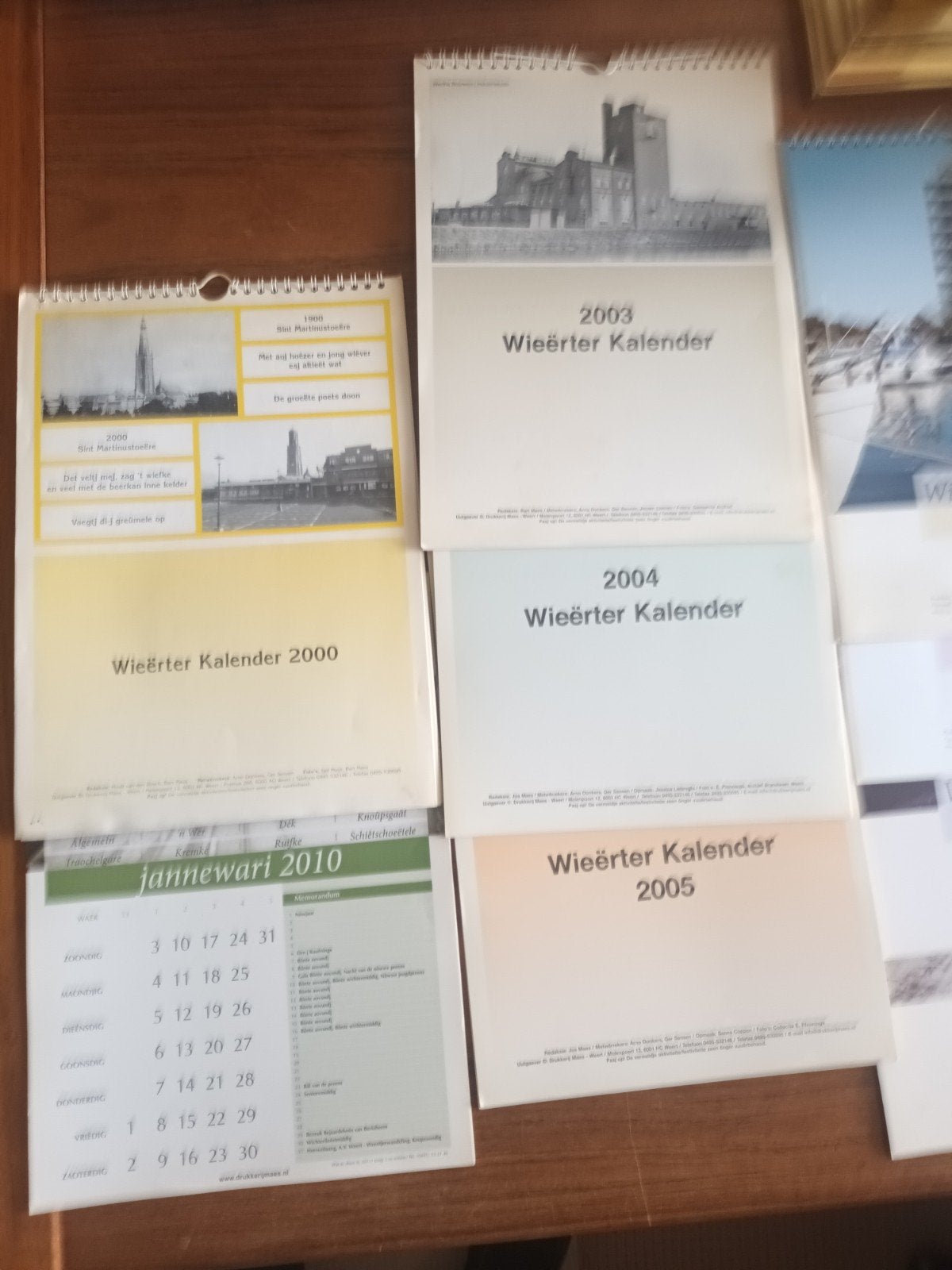 Wieërter Kalenders  9 stuks (zie foto's), Ophalen of Verzenden, Zo goed als nieuw
