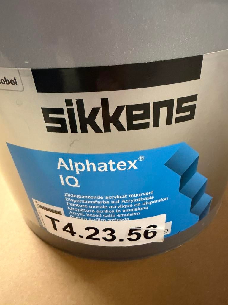 Sikkens Alphatex IQ lichtpaarse muurverf 5liter, Ophalen, Nieuw, Acrylverf