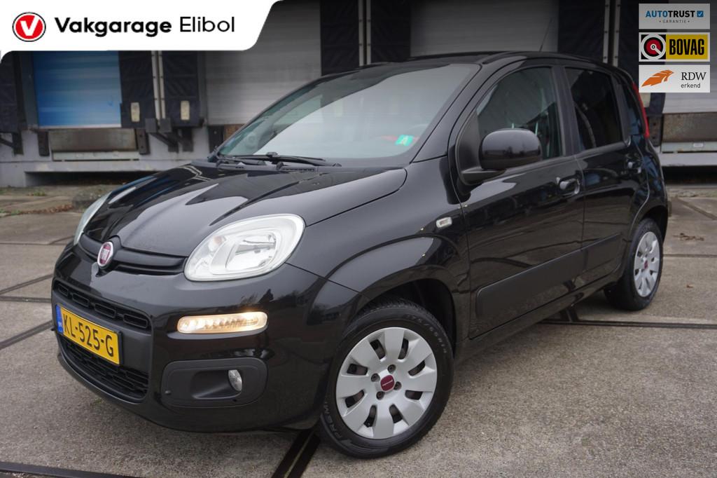 Fiat Panda 0.9 TwinAir Lounge * Automaat * Airco *, Auto's, Fiat, Stof, Panda, Zwart, Origineel Nederlands