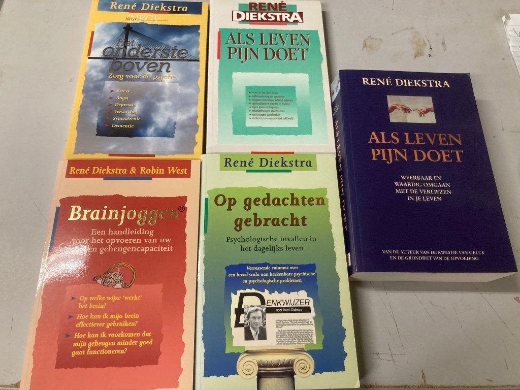T.K. nog 6 boeken van Rene Diekstra Zie actuele lijst, Gelezen, Spiritualiteit algemeen, Rene Diekstra, Overige typen
