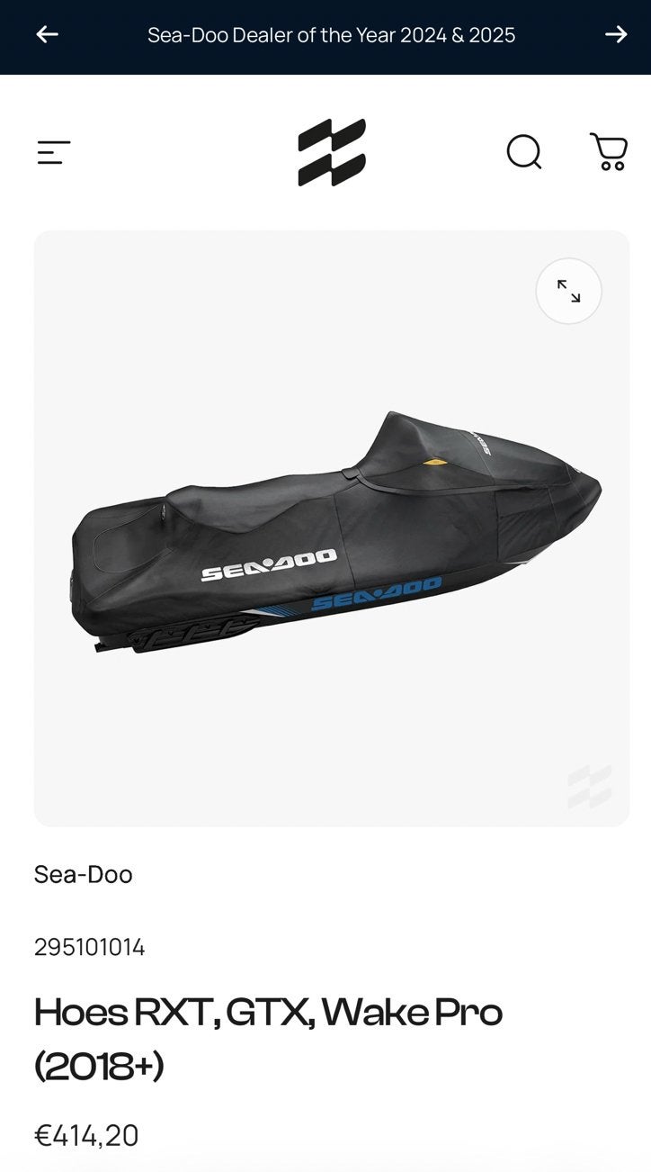 Cover Sea doo 300 GTX Limited zo goed als nieuw!!, Watersport en Boten, Kano's, Ophalen, Zo goed als nieuw, Eén persoon, Kajak