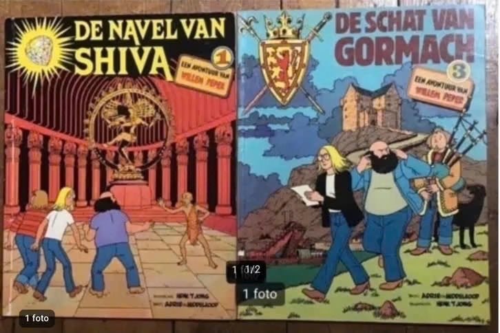 2 delen Willem Peper van Henk 't Jong en Arie van Middelkoop, Meerdere stripboeken, Ophalen of Verzenden, Gelezen