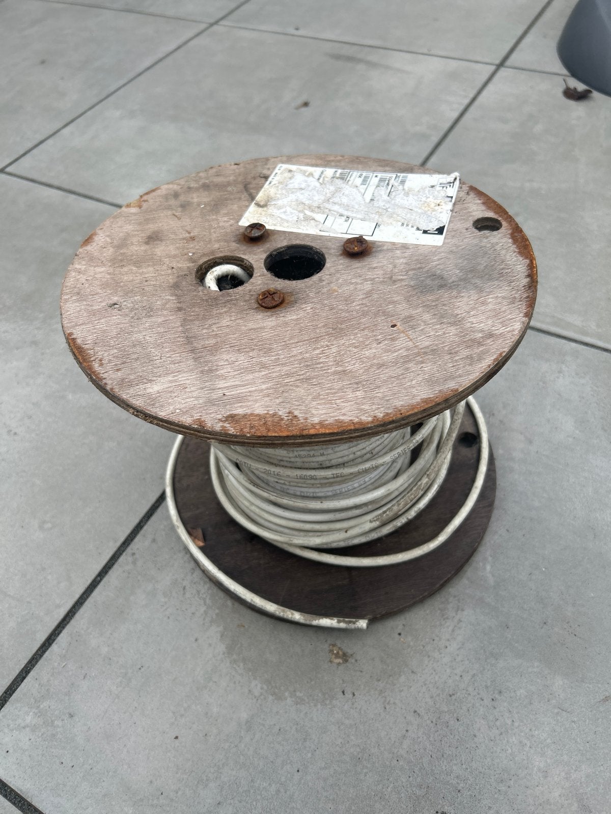 Coax kabel op haspel, circa 50 meter, Ophalen of Verzenden, Gebruikt