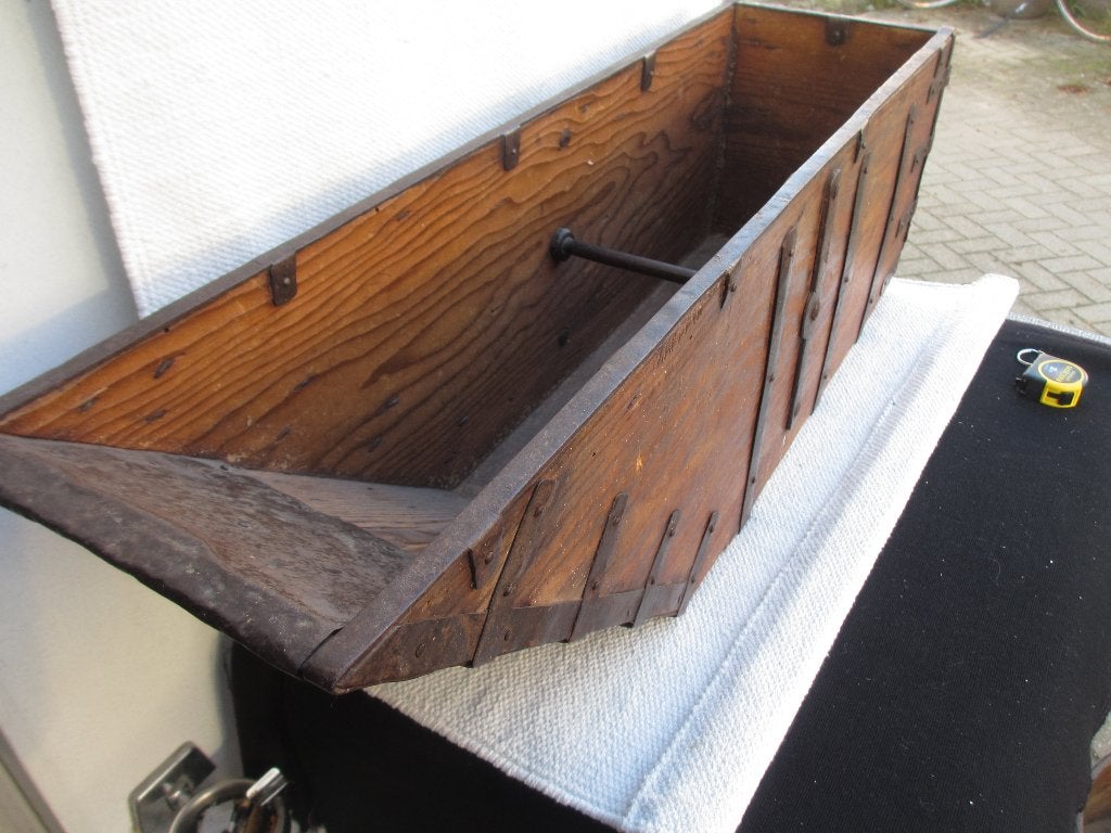 Antieke houten graanschep, Ophalen of Verzenden