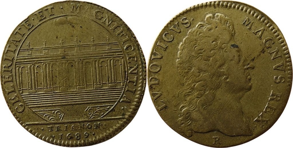 Jeton 1689, Frankrijk, Lodewijk XIV, Trianon, Ophalen of Verzenden, Frankrijk, Losse munt
