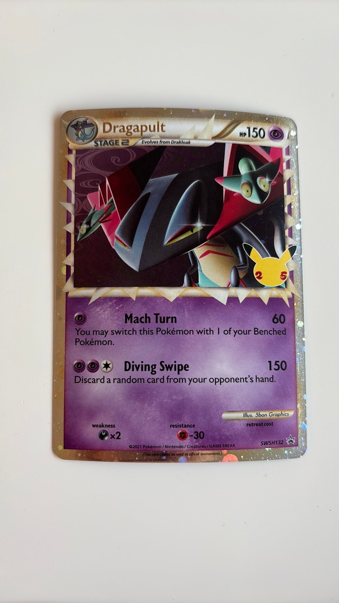 Dragapult pokémon kaart, Ophalen, Zo goed als nieuw, Losse kaart