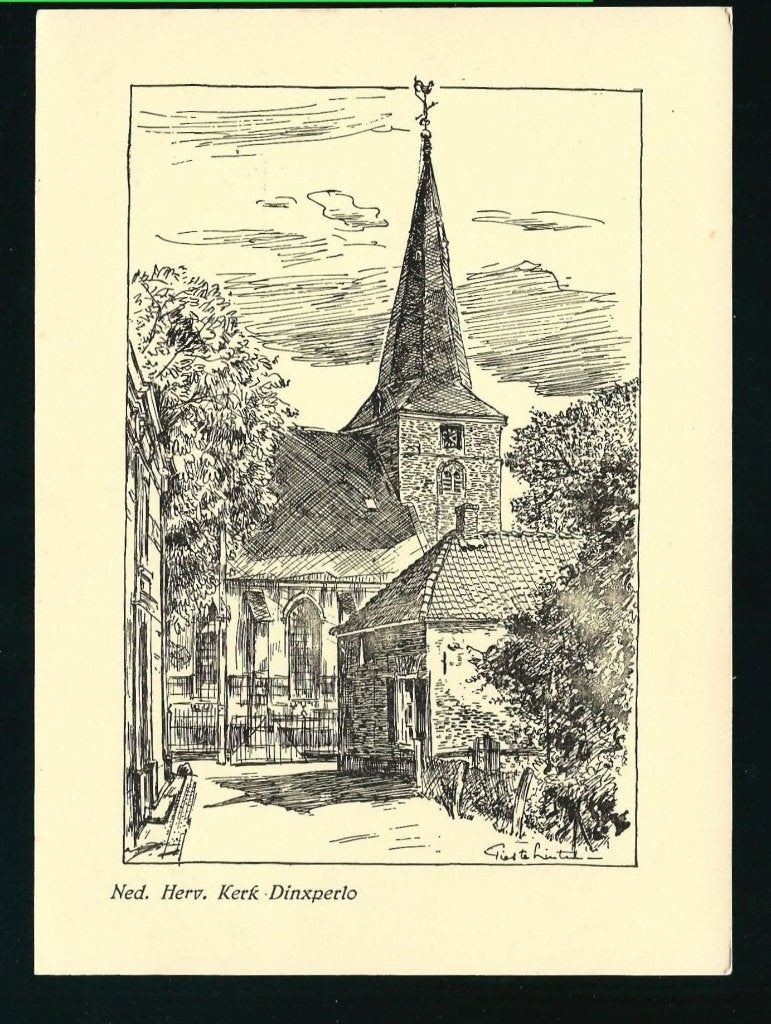 Piet te Lintum Dinxperlo W04, Ophalen of Verzenden, 1920 tot 1940, Ongelopen, Overige thema's