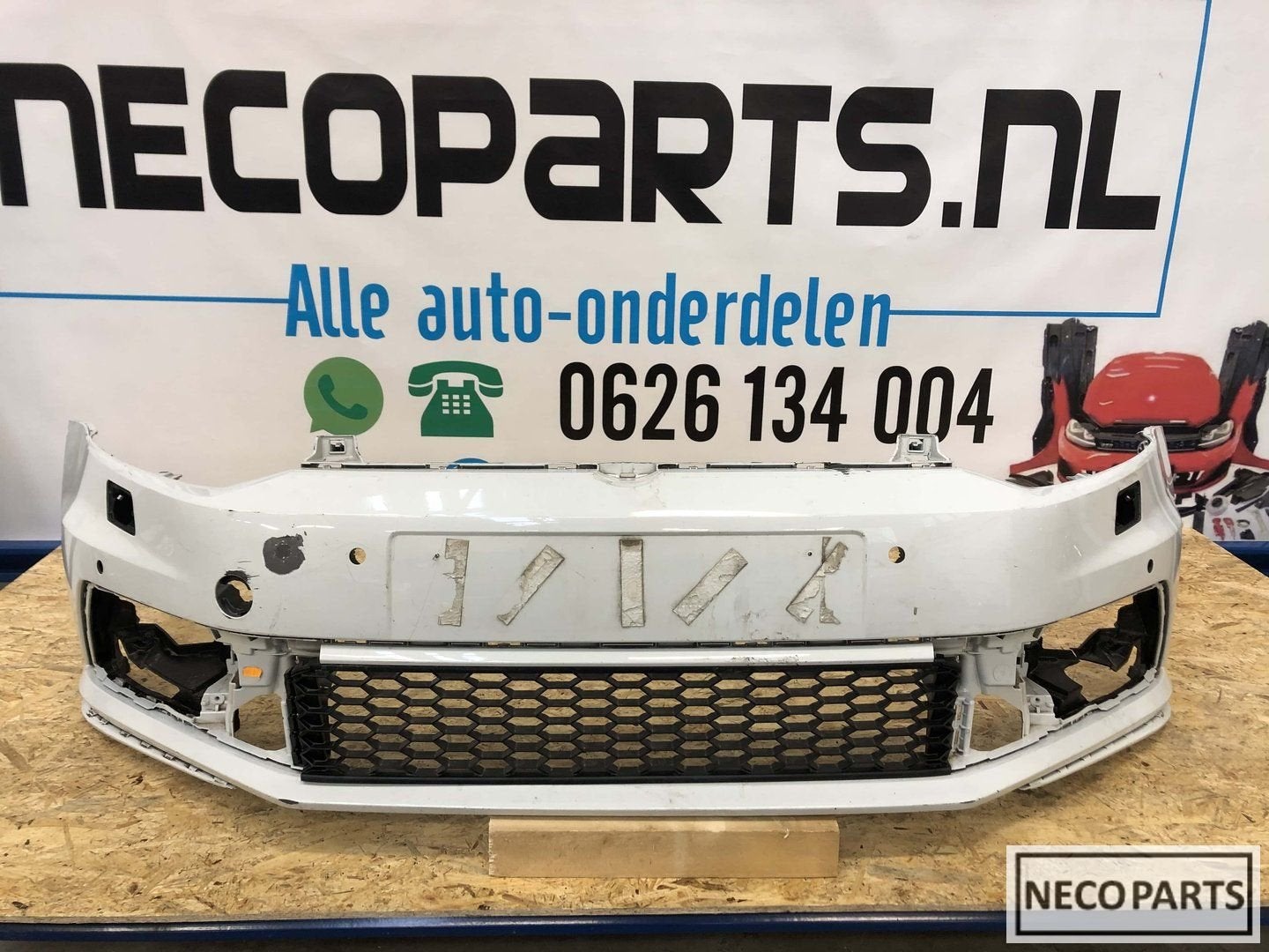 Vw polo 6C GTI bumper voorbumper 6C0807221H, Gebruikt, -, -, Ophalen of Verzenden
