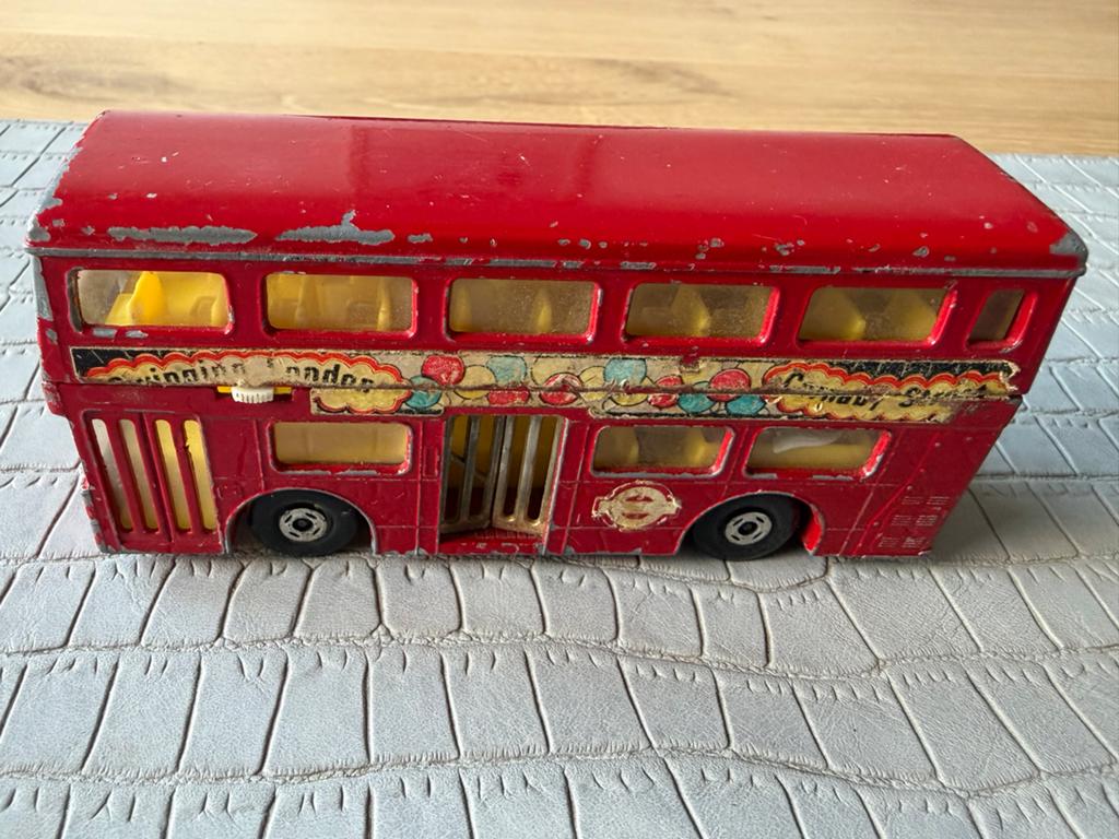 Vintage Matchbox Super Kings K-15 The Londoner Bus 1972, Ophalen, Gebruikt