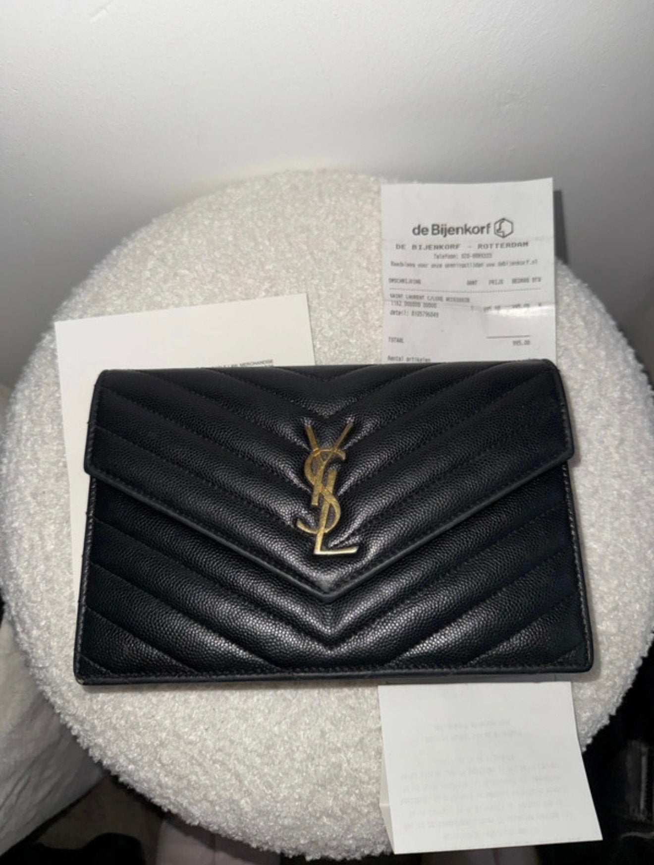 Ysl Yves Saint Lauren tas / bag, Overige merken, Gebruikt, Leer, Zwart