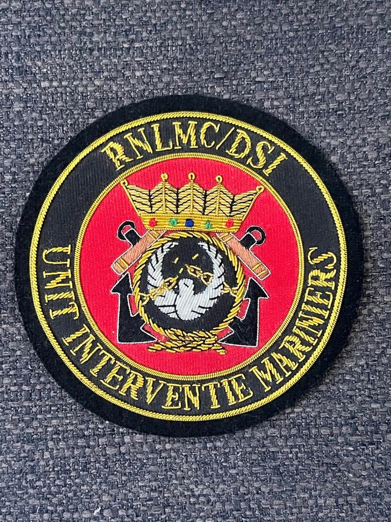 DSI Unit Interventie Mariniers bouillon patch, Ophalen of Verzenden, Marine, Nederland, Embleem of Badge