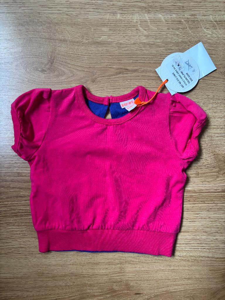 Kidz -Art t-shirt 62/68 nieuw, Kinderen en Baby's, Babykleding | Maat 62, Ophalen, Kidz Art, Meisje, Nieuw