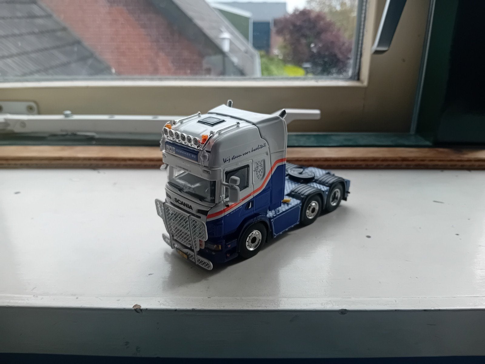 Scania WSI Models Lau Kerkhof B.V. 'D'n Bollie' 1:50, Overige merken, 1:32 tot 1:50, Ophalen of Verzenden, Zo goed als nieuw