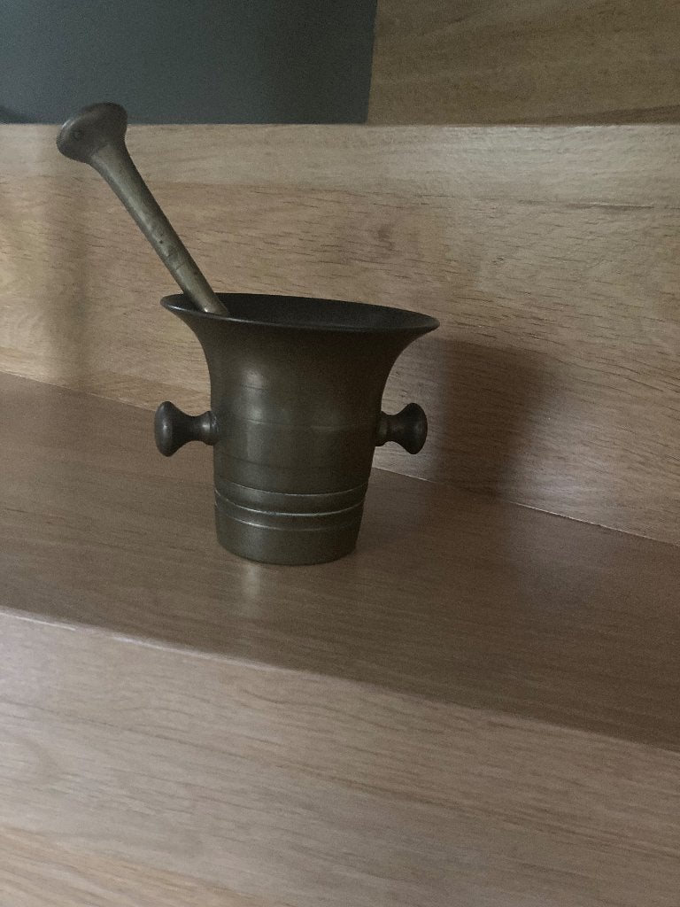 Koperen/ Messing Vijzel, Antiek en Kunst, Ophalen
