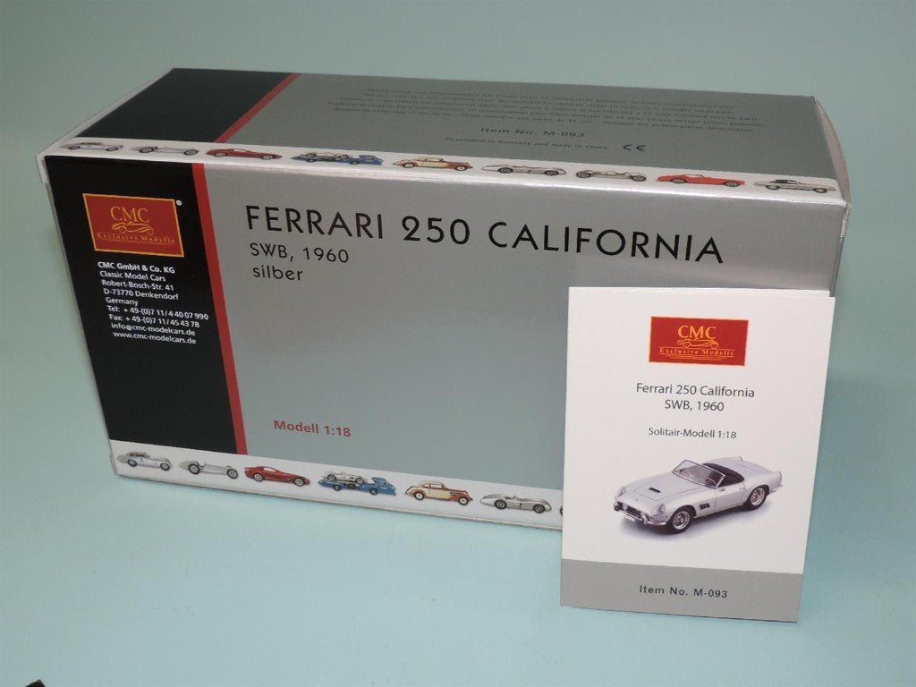 CMC M-093 Ferrari 250 GT SWB California Spyder 1961 Lim 2500, Hobby en Vrije tijd, Modelauto's | 1:18, Ophalen of Verzenden, Nieuw