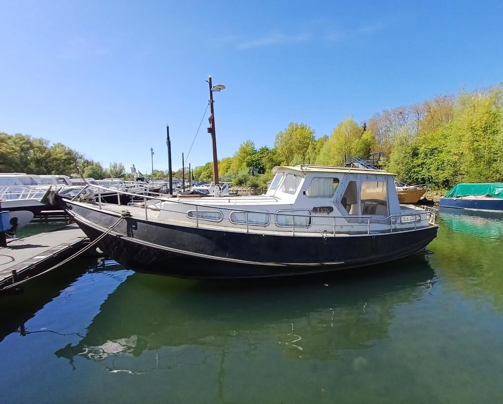 Baarda Zee Grundel 900AK motorschip., Watersport en Boten, Ophalen, Gebruikt, Staal, Binnenboordmotor