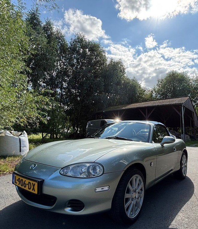 Mazda MX5 1.6i 16V Silver Blues 112.000 km!, 13 km/l, Achterwielaandrijving, 40 €/maand, 4 cilinders
