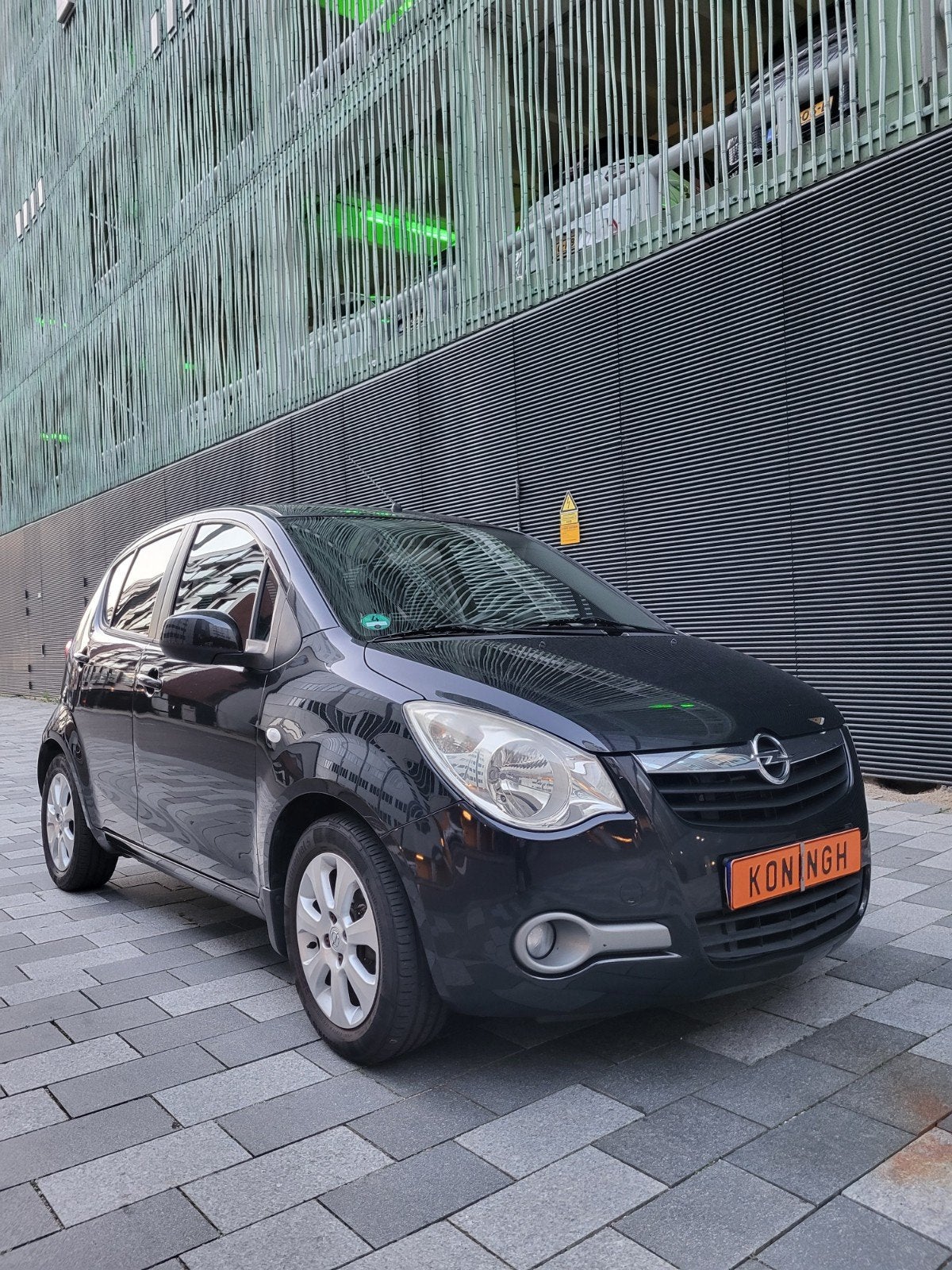 Opel Agila 1.2 Edition automaat met 60000KM! Nieuwe APK!, Auto's, 1242 cc, 4 cilinders, Zwart, Bedrijf