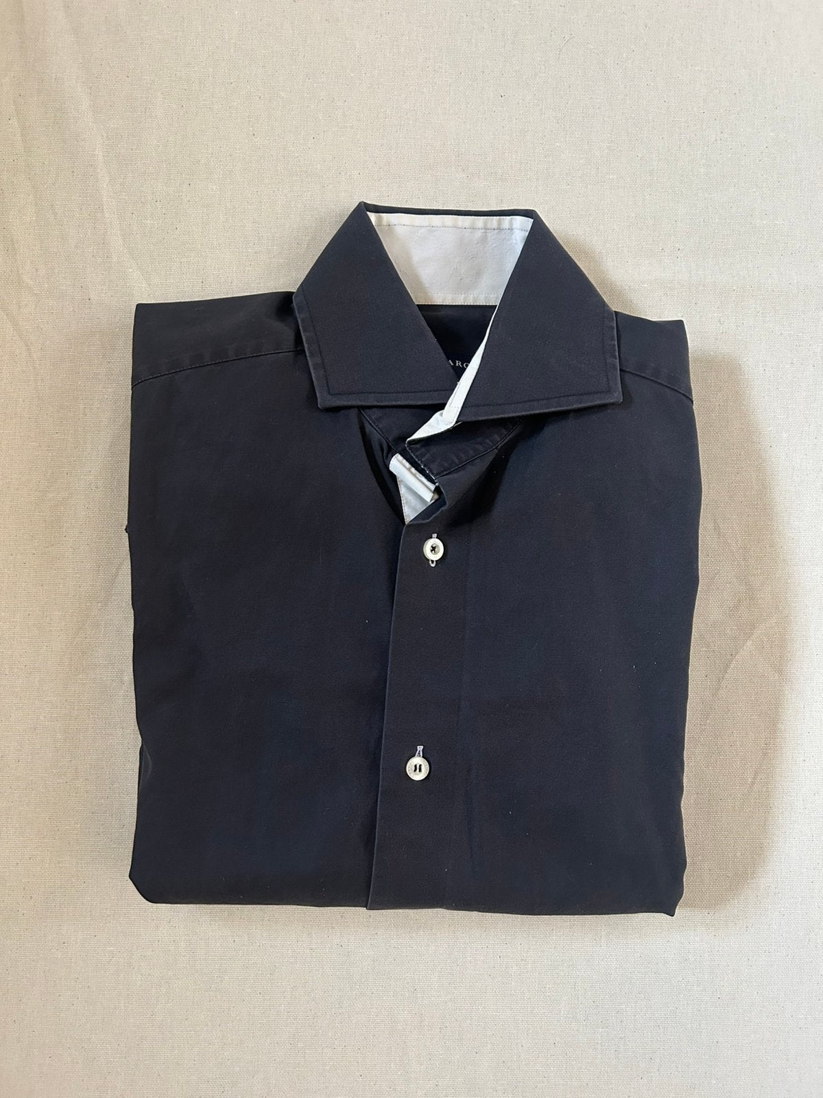 Cavallaro Napoli heren overhemd maat M, Ophalen of Verzenden, Zo goed als nieuw, Blauw, Halswijdte 39/40 (M)