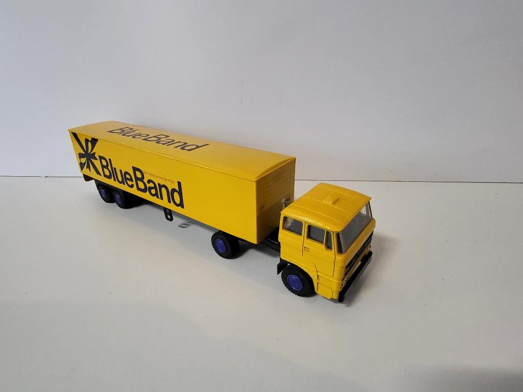 Lion Car  DAF 2800  BlueBand Geel  Lion Toys, Verzenden, Nieuw, Bus of Vrachtwagen, Lion Toys