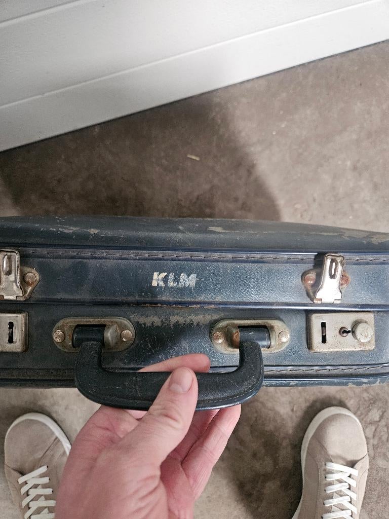 Vintage klm reis koffer, Overige materialen, Gebruikt, 55 cm of meer, Ophalen