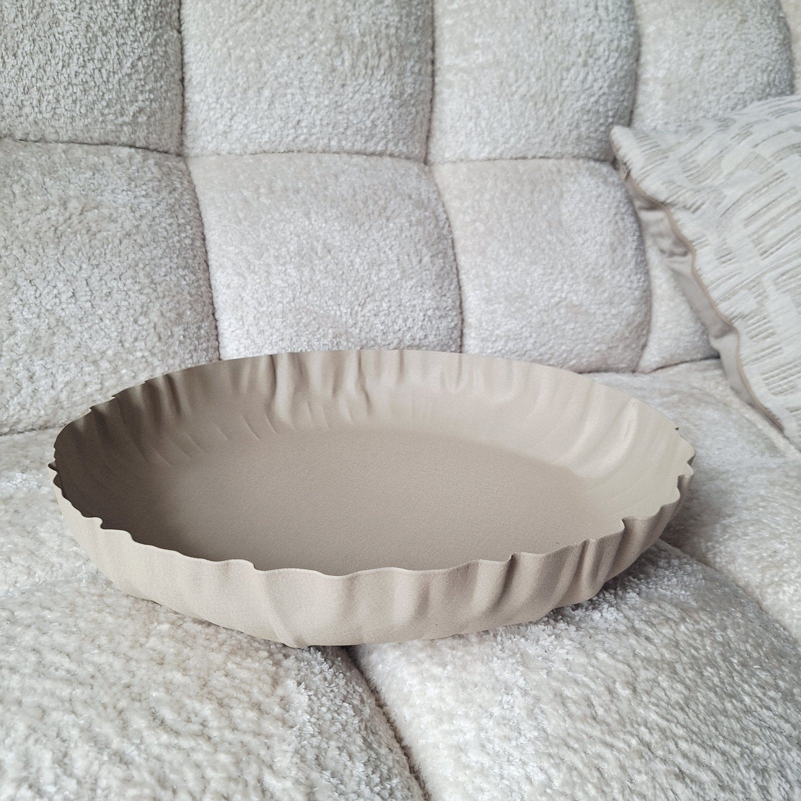 Grote beuge organische schaal tray dienblad nieuw, Rond, Nieuw, Ophalen of Verzenden, X