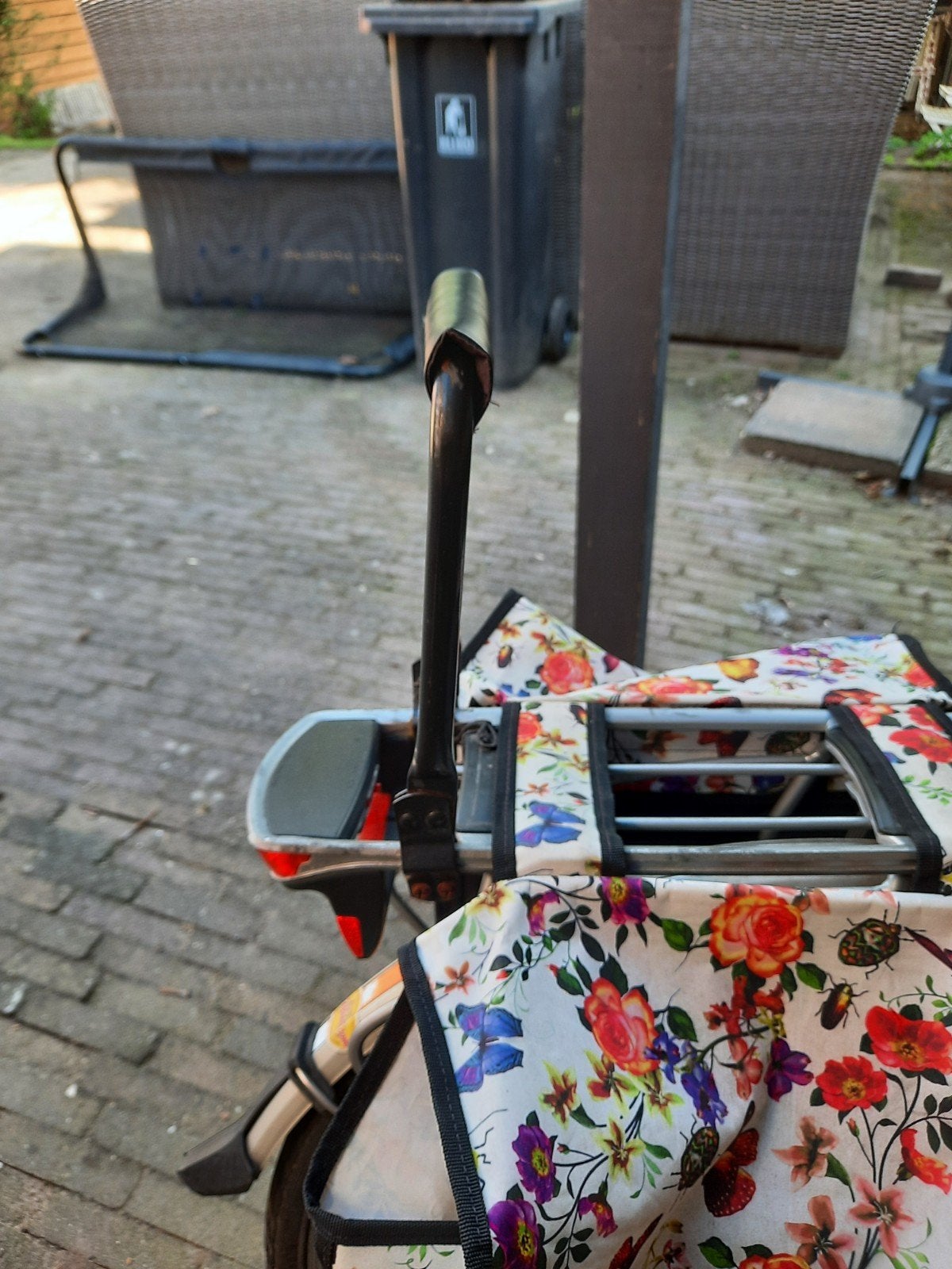 Te koop fietssteun voor achterop, Ophalen of Verzenden, Gebruikt, 22 t/m 36 kg, Achterzitje