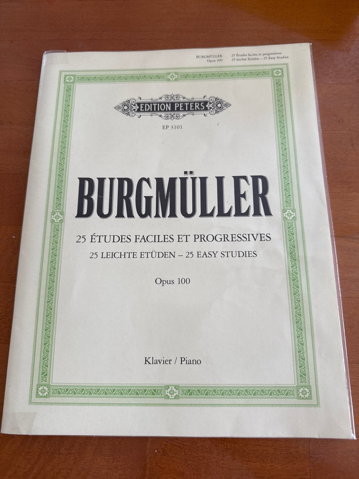 Burgmüller 25 Etudes Faciles et Progressives - Piano, Muziek en Instrumenten, Gebruikt, Klassiek, Les of Cursus, Ophalen of Verzenden