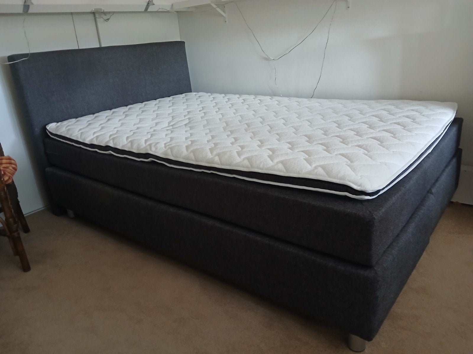 Boxspring 140x210, Huis en Inrichting, Ophalen, Gebruikt, 210 cm, Tweepersoons
