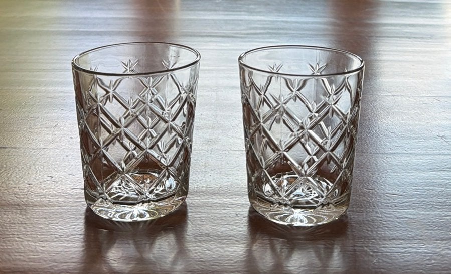 2 Ikea Flimra glazen, Ophalen of Verzenden, Zo goed als nieuw, Overige typen