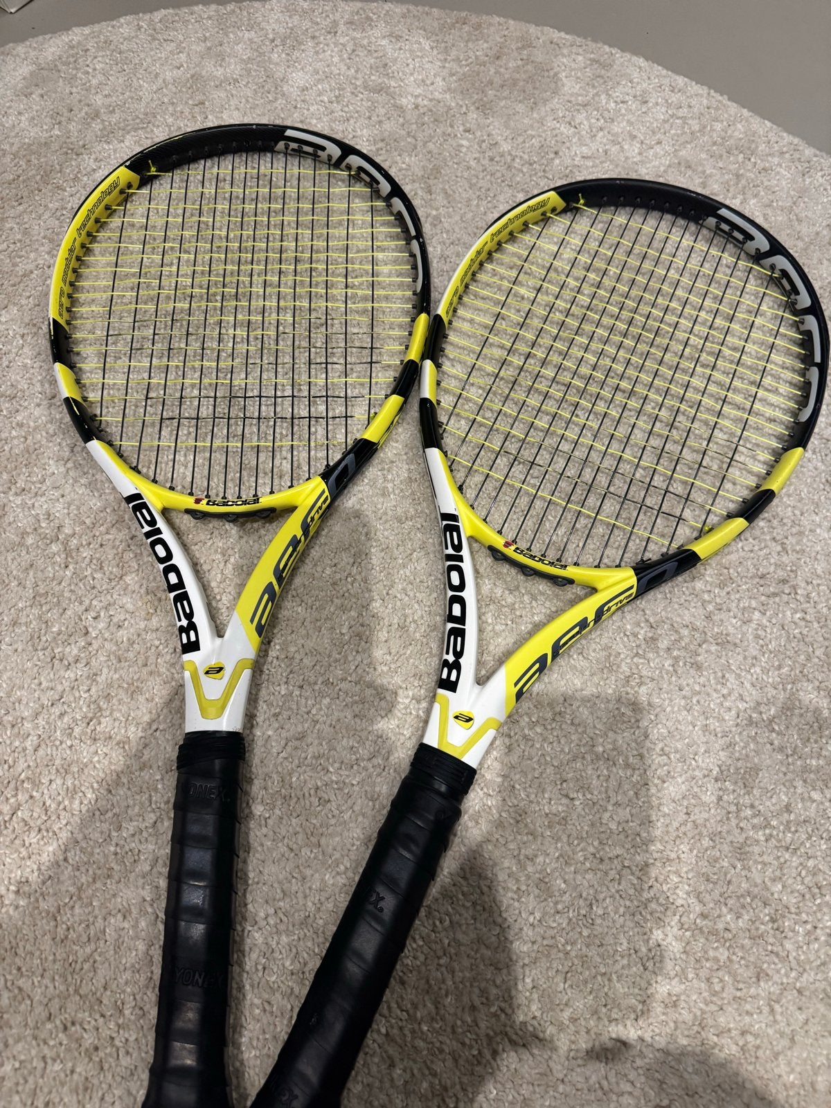 2x Babolat Aero Pure Drive Tennissrackets (Nadal), Sport en Fitness, Gebruikt, Ophalen of Verzenden, Racket, L3