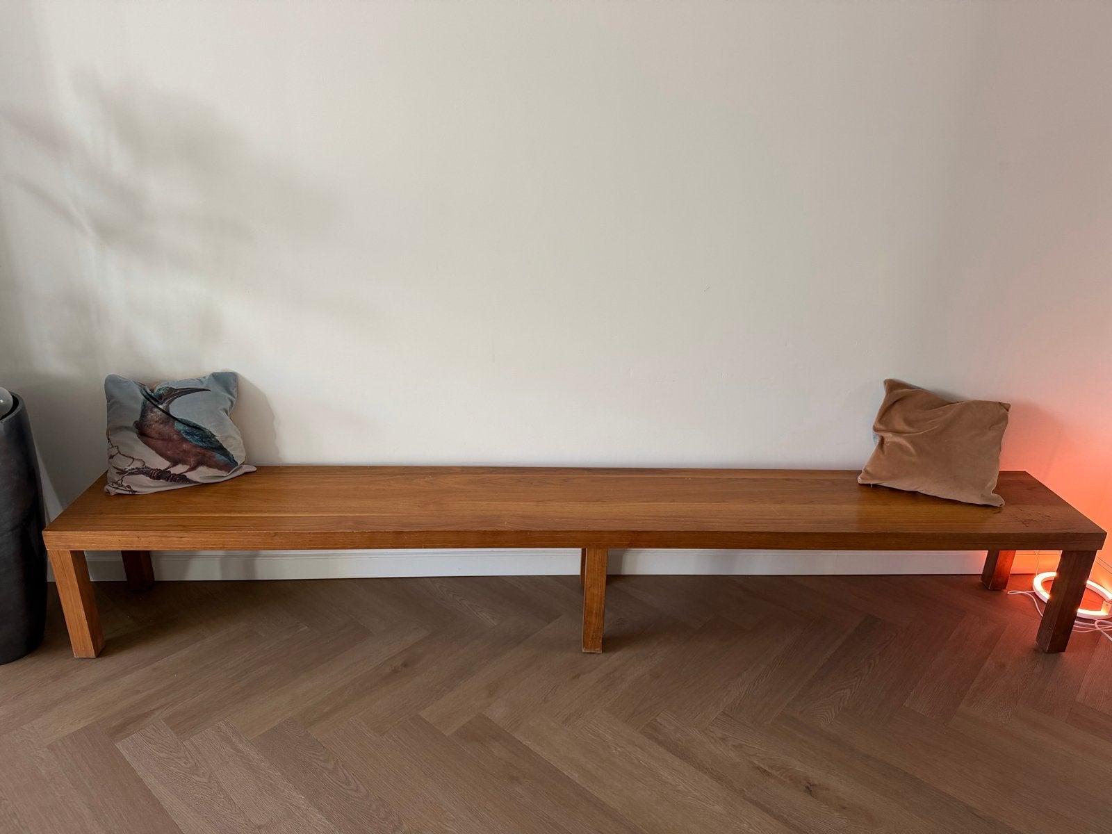 More Möbel Stato Bench 300cm lange massieve design bank., Ophalen, 250 tot 300 cm, Gebruikt, 75 tot 100 cm