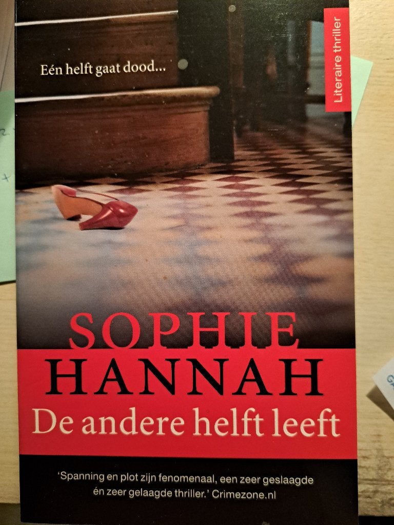 Sophie Hannah: De andere helft leeft, Ophalen of Verzenden, Zo goed als nieuw