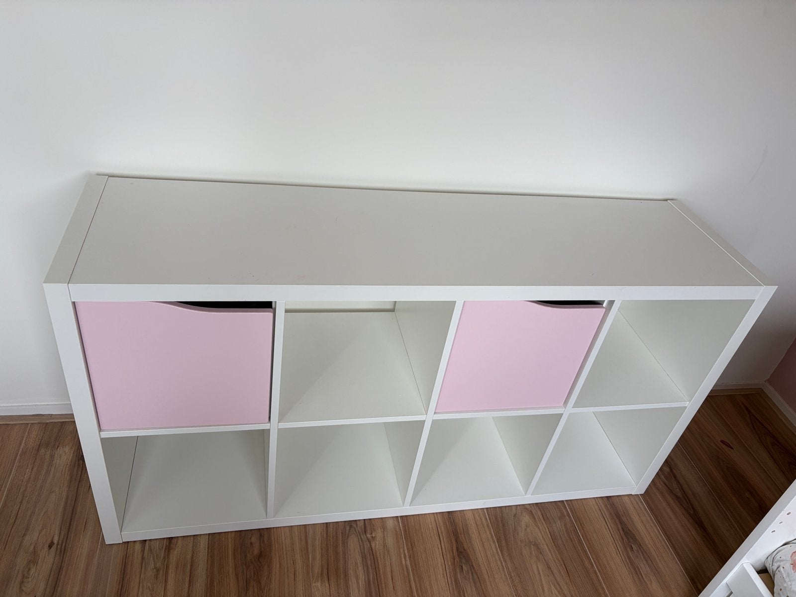 IKEA Kallax kast met 2 deurtjes - Wit, Ophalen, Gebruikt