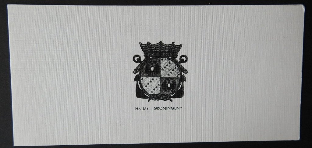 Foto Hr ms Groningen  D 813, Verzamelen, Militaria | Algemeen, Verzenden, Marine, Nederland, Foto of Poster