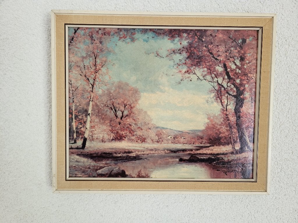 Landschaps lithografie, Ophalen, Zo goed als nieuw