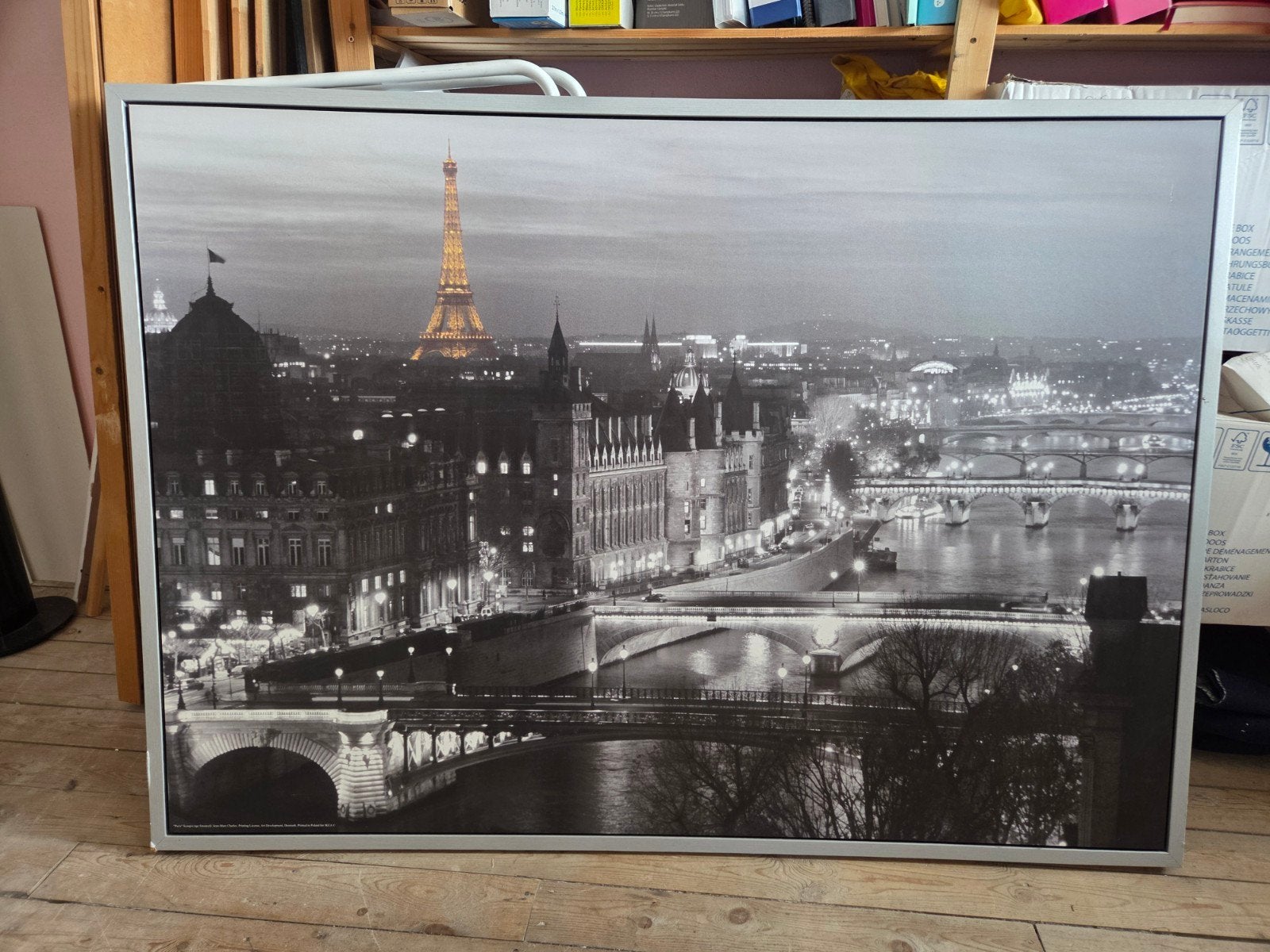 IKEA VILSHULT Parijs Eiffeltoren Canvas 140x100 cm, Huis en Inrichting, Woonaccessoires | Schilderijen, Tekeningen en Foto's, Ophalen of Verzenden