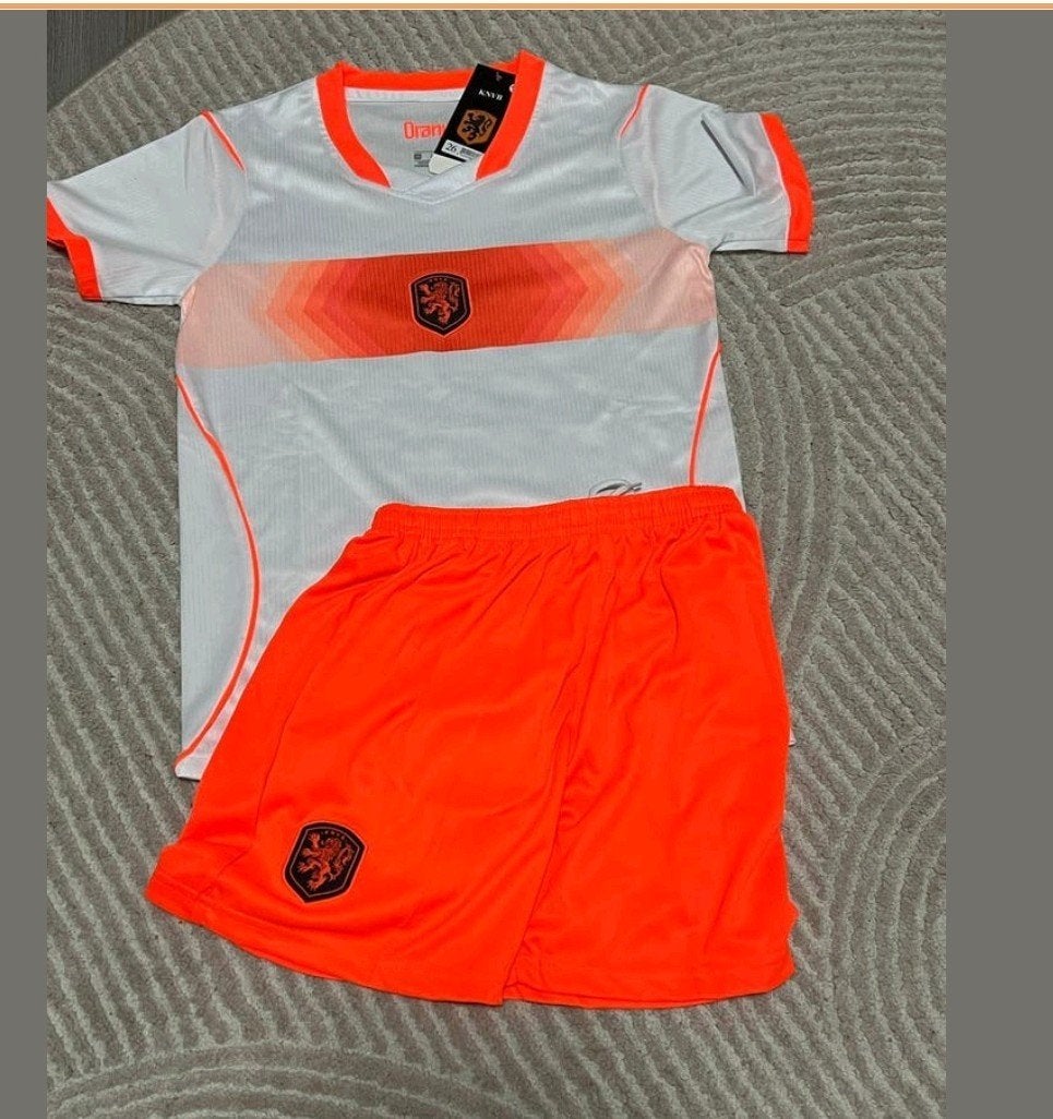 Nederlands Elftal Voetbaltenue - Wit/Oranje, Onbekend, Wit, Nieuw, Overige maten