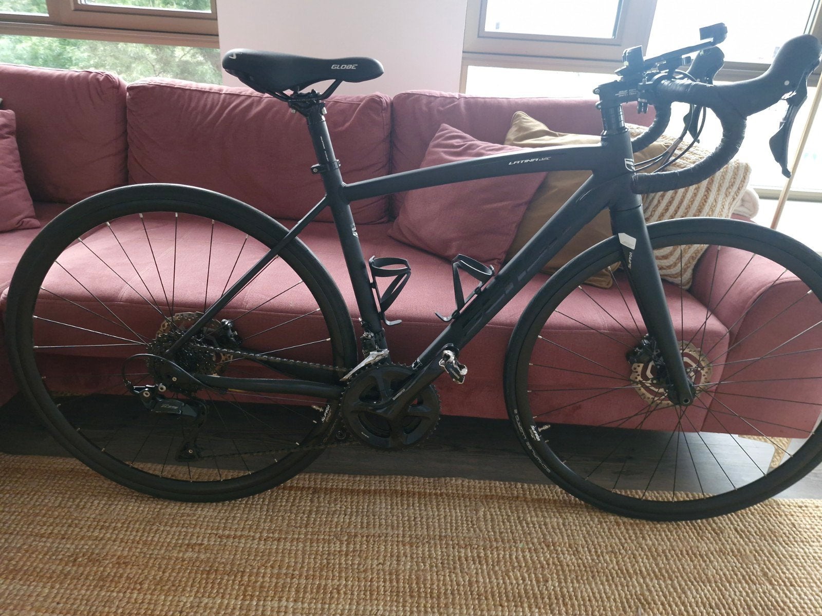 Mooie Mat zwarte dames Sensa Latina Disc LTD 105 2024 | mt48, Fietsen en Brommers, 28 inch, Aluminium, Minder dan 49 cm, Zo goed als nieuw