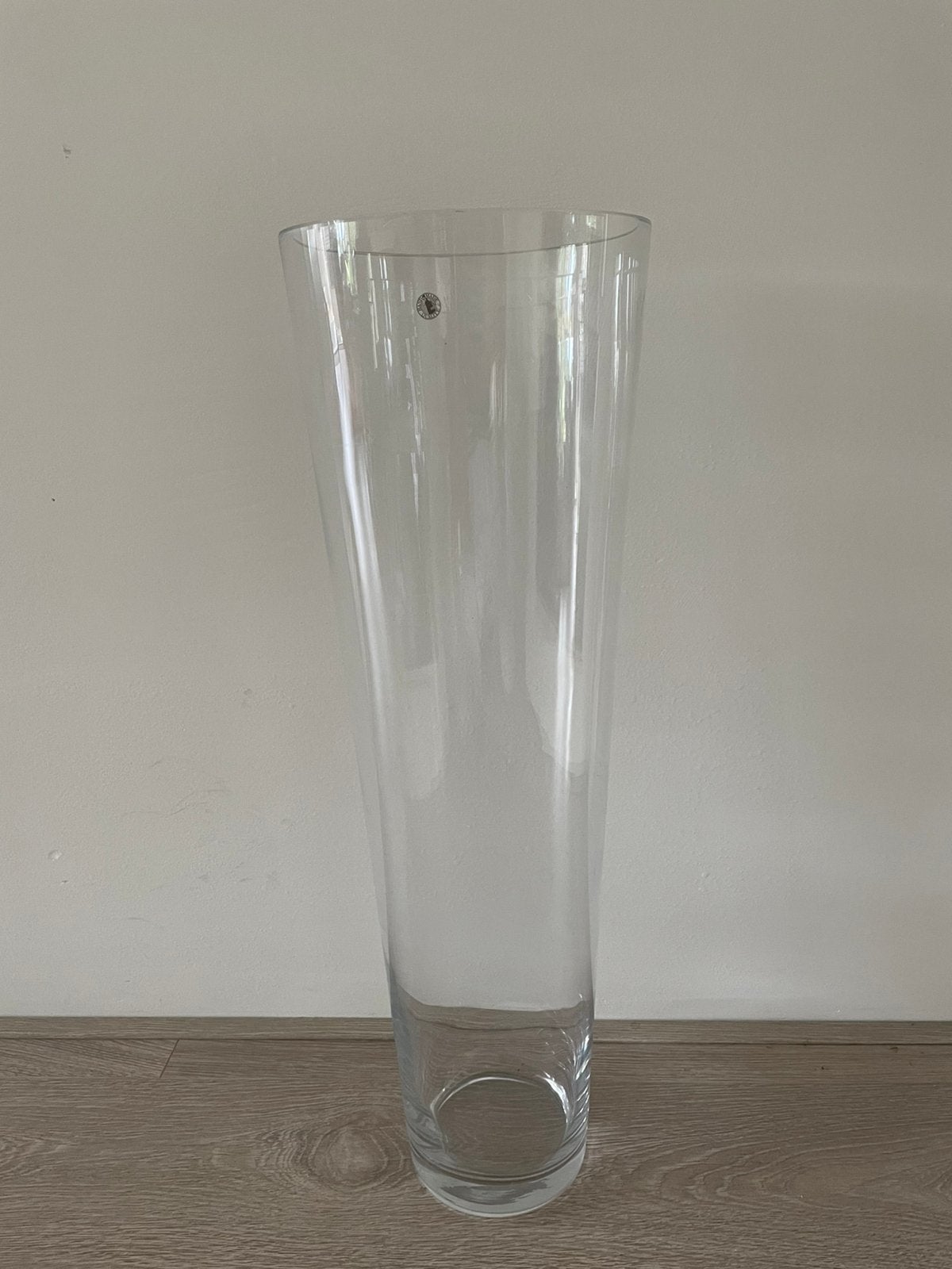 Glazen vaas hand made quality, Huis en Inrichting, Woonaccessoires | Vazen, Ophalen, Gebruikt, Overige kleuren, Glas