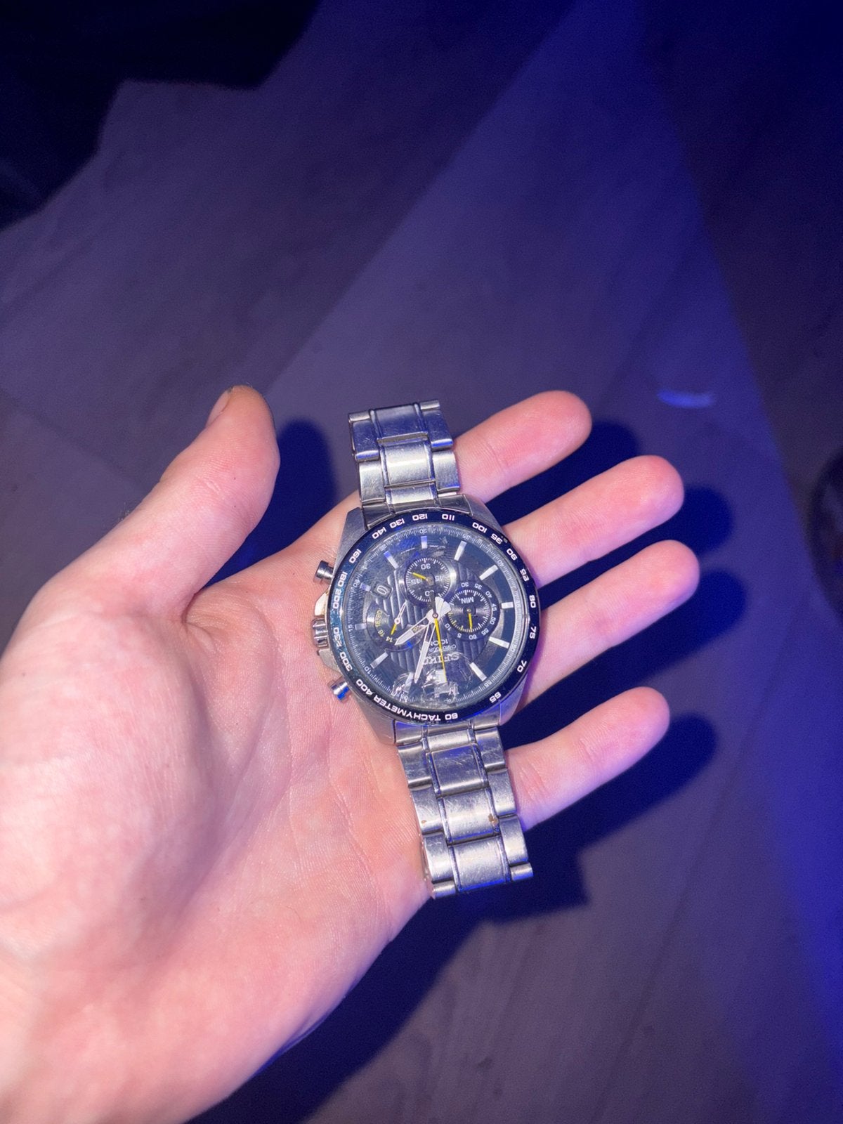 Seiko Horloge paar keer gedragen, Verzenden, Zo goed als nieuw, Zwart, Jongen of Meisje