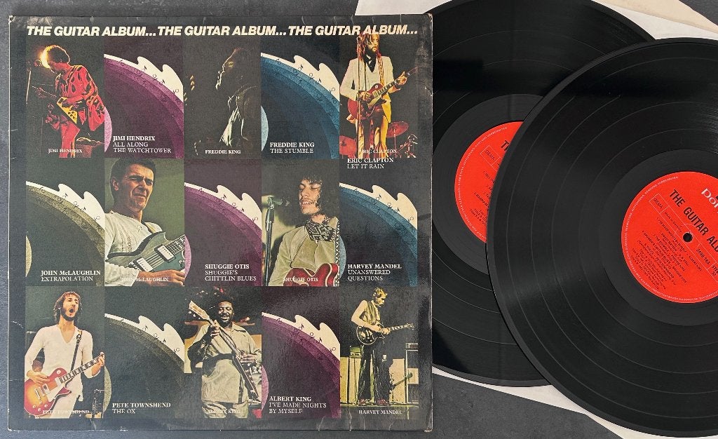 HENDRIX, GALLAGHER, WHO, FOCUS +++ - The guitar album (2LP), Gebruikt, Ophalen of Verzenden, Classic Rock, 12 inch