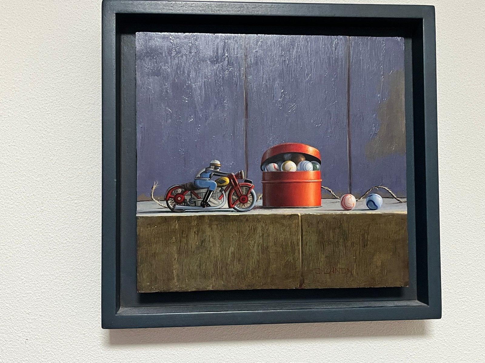 Julien Landa - Tweeluik 'Speelgoed' (1990), Paneel, Gedateerd, Realistisch, Stilleven