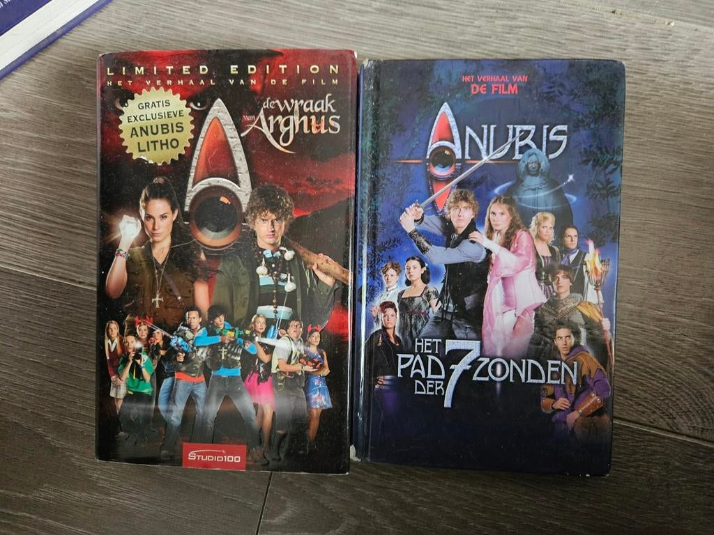 Huis Anubis Boeken: De Wraak van Argus & Het Pad der 7 Z, Ophalen of Verzenden, Gelezen