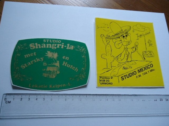 sticker oud Urmond stein limburg piraat radio kelpen leudal, Verzenden, Zo goed als nieuw, Bedrijf of Vereniging