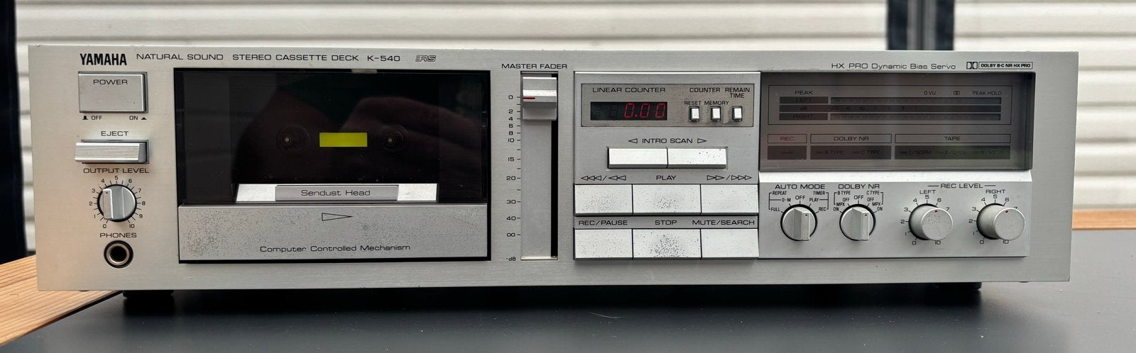 Yamaha K-540 Cassettedeck - Natural Sound Stereo, Ophalen of Verzenden, Enkel, Overige merken, Tiptoetsen